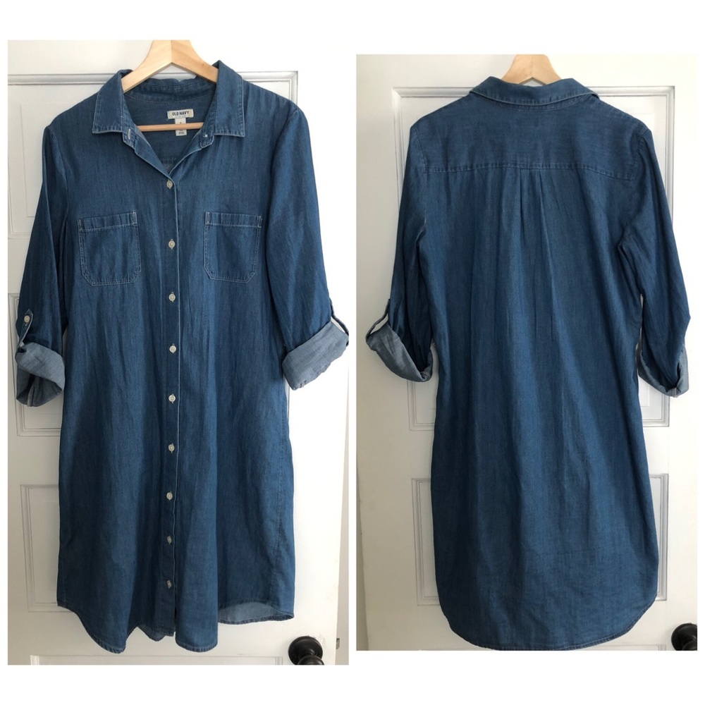 Denim T-shirt dress